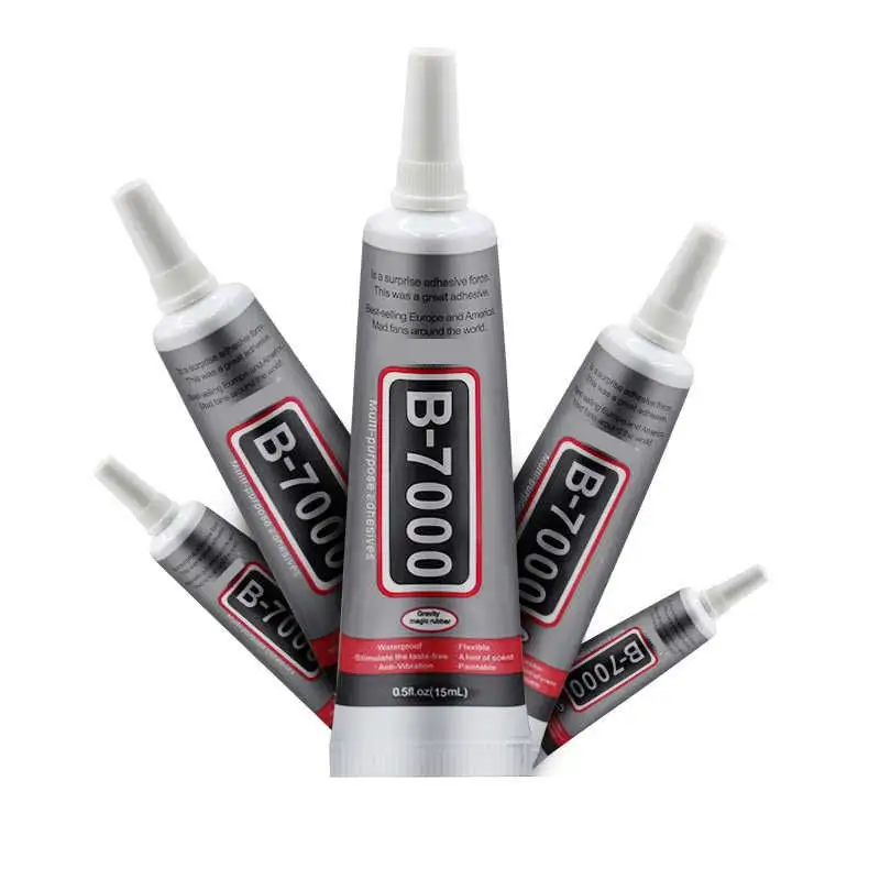 2Pcs/Bulk Clear Glue B7000 T7000 Black Glue 50ML for Cell Phones Repair  Rhinestones Jewelry Glass Screen Electronic Component Clothes Fabric  Textile