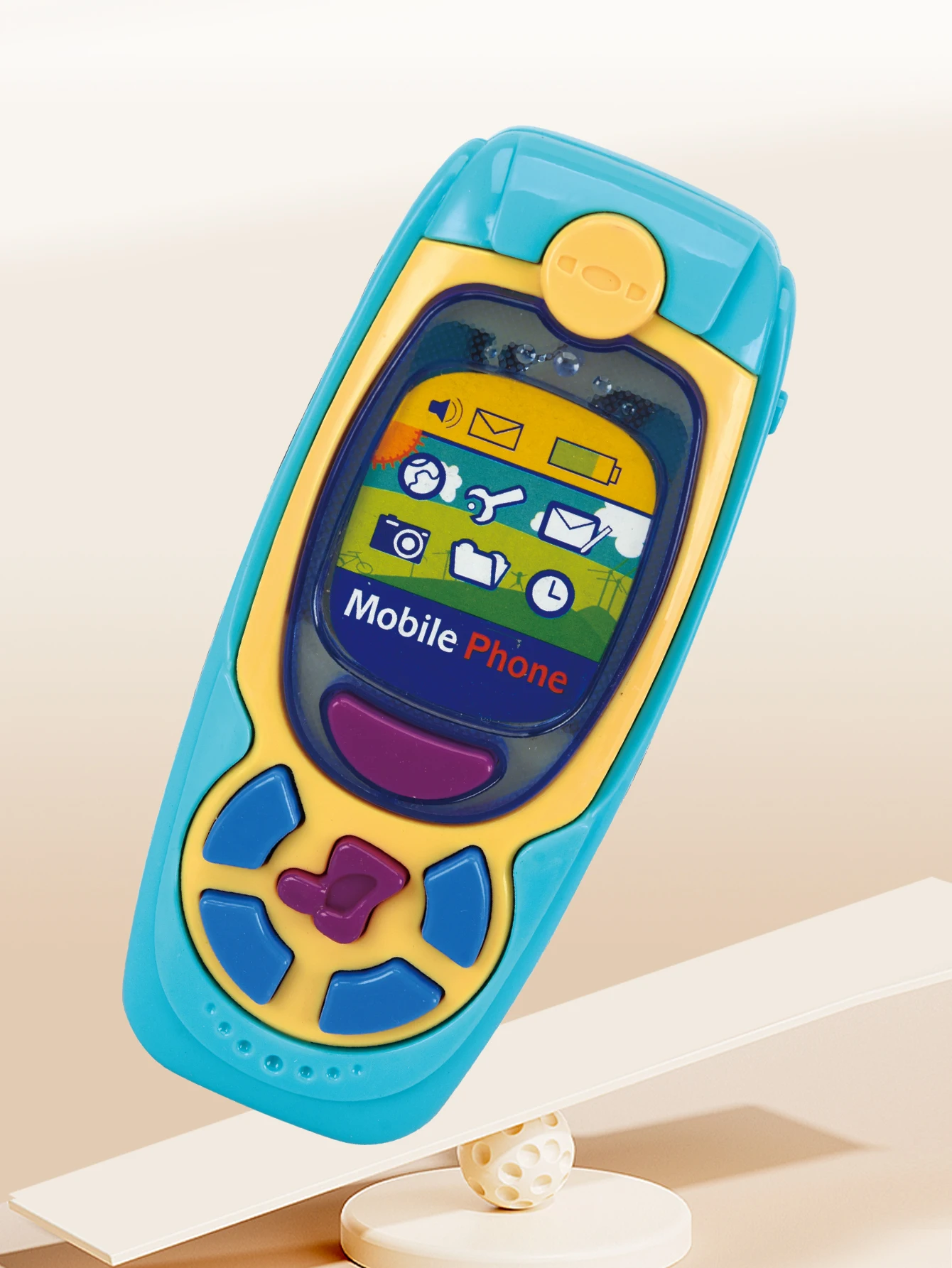 Musical Toy Phone for Kids - Interactive Educational Play with Lights and Sound