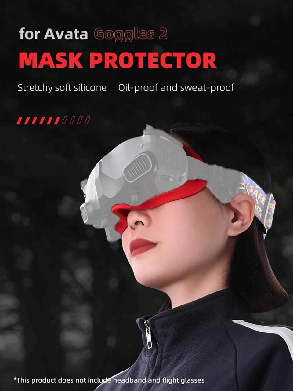 JMT Für Fatshark HD2 HD3 HDO FS-HVD FPV Brille Panel Magic Sponge Augenmaske Pad Ersatz Frontplatte Lycra Stoff Schwamm Dichtung – Detail 16