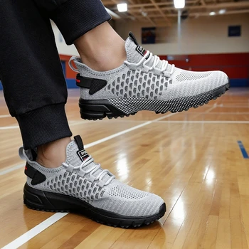 احذية الجري الرجالية 2025 أحذية رياضية رجالي عصرية للاستخدام الخارجي ومضادة للانزلاق أحذية مشي غير رسمية مصممة بنعل سميك