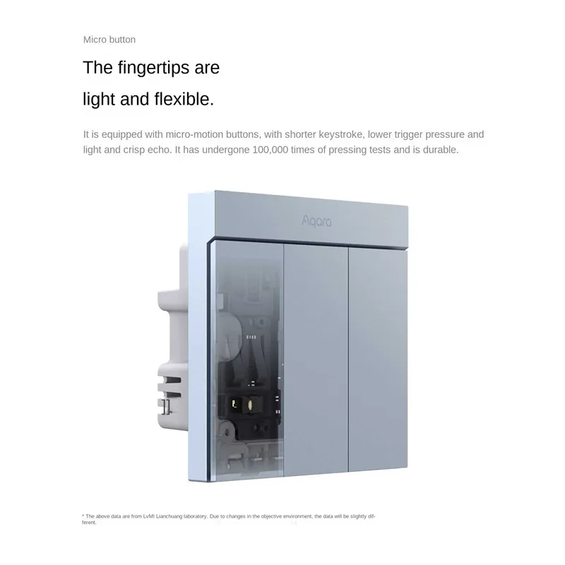 Aqara 스마트 벽 스위치 H1M, 중립 MARS-Tech, 6 가지 색상, 무선 키 라이트 스위치, Zigbee, 홈키트용 다중 제어 모드