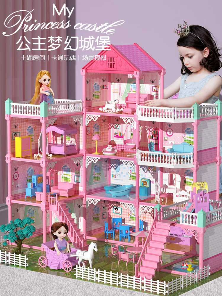Blocchi Di Costruzione Per Bambini Ragazza Assemblata Villa Giocattoli Dream Princess Castle House Baby Birthday Gift For Lego.