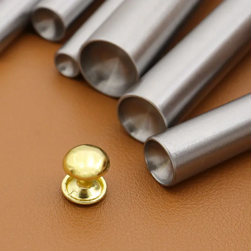 5mm-10mm Mushroom Domed Rivet Setting Tool Home Hand Punching Tools Leather Craft Garment Shoe Hat DIY
