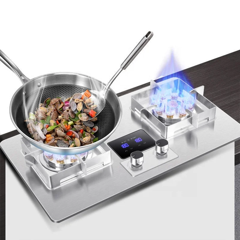 

Wholesale Stainless Steel Panel Copper Fire Cover Durable Home Gas Stove Liquefied Gas / Natural gas stove