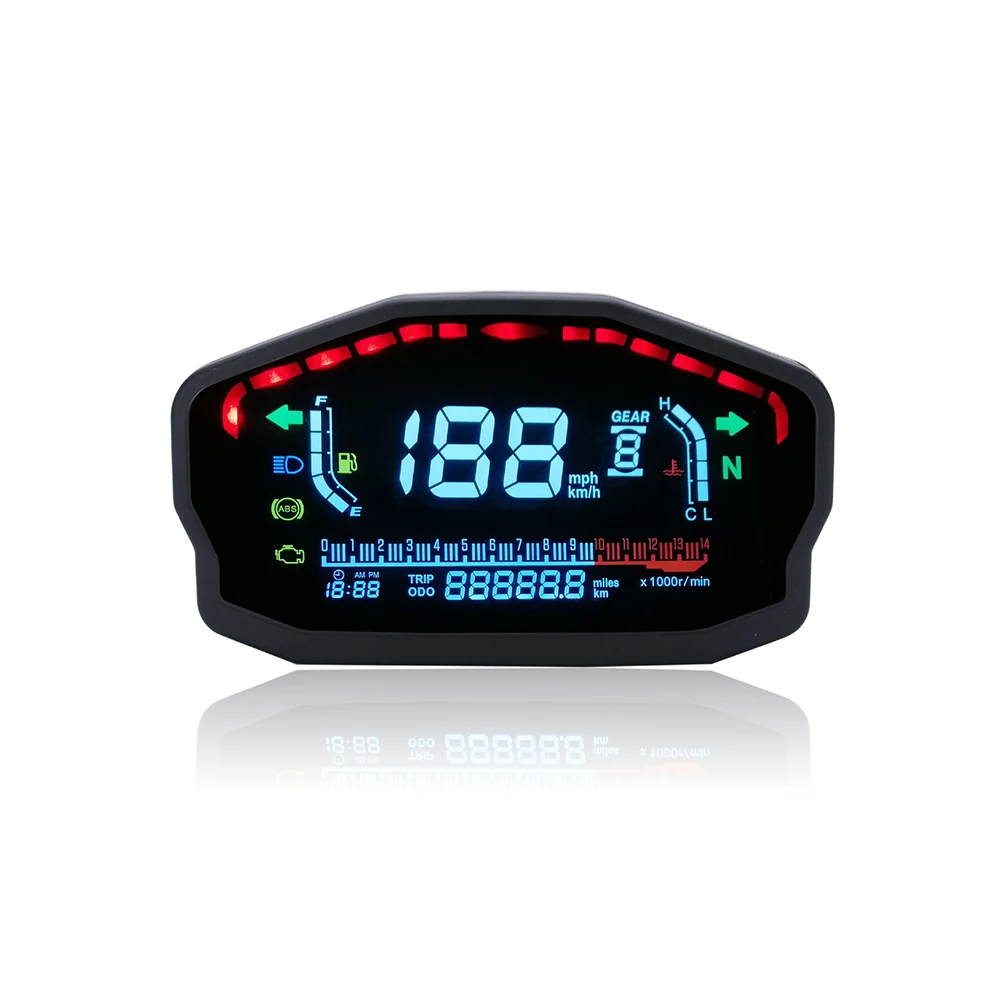

High Quality Universal Digital Motorcycle Speedometer Odometer Tachometer For Motorcycle Mileage Table Equipments
