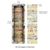 20pcs First Time Meet Series Washi Tape Set 7mm Retro Flower Adhesive Masking Tapes Decoration Stickers F7585 5