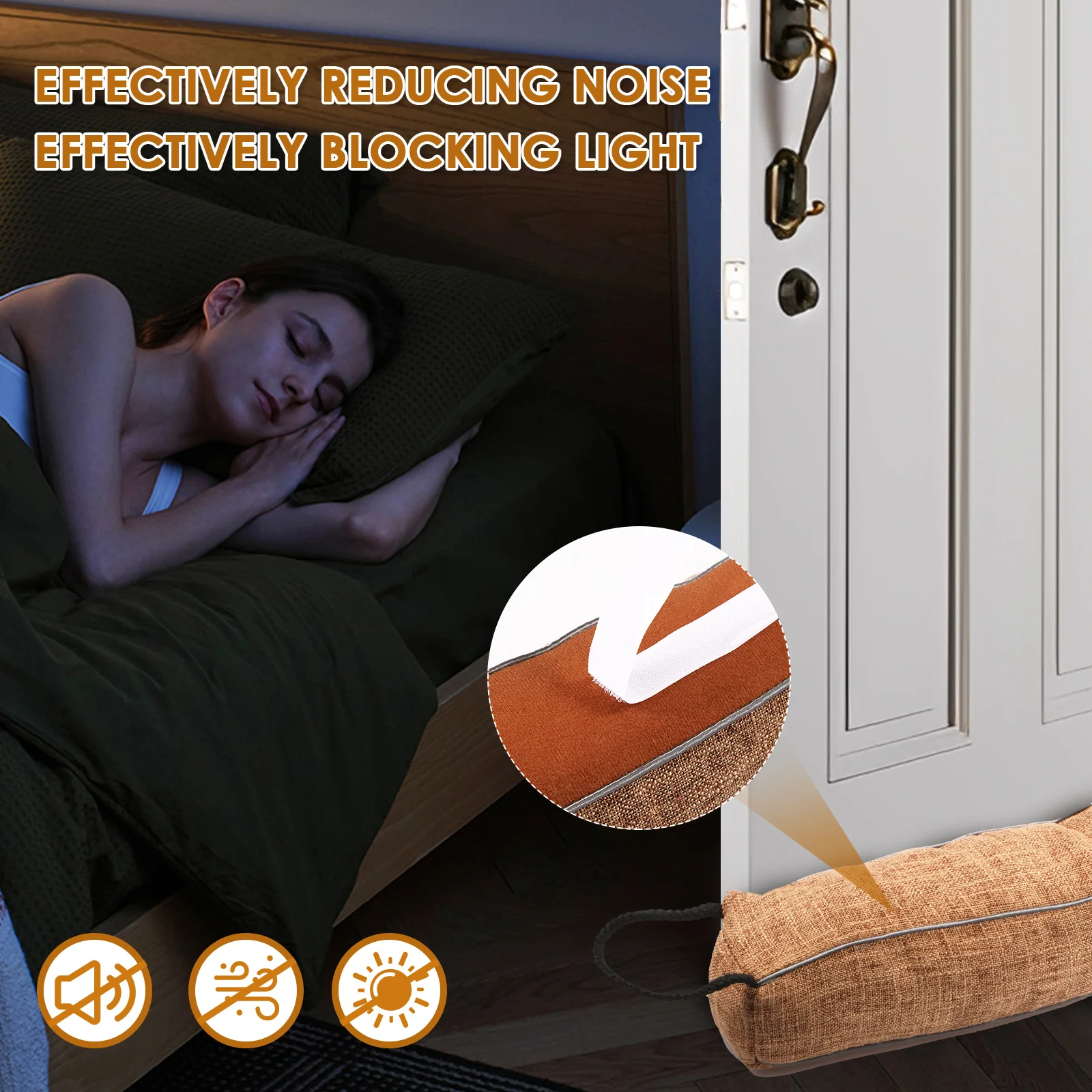 Polyester Door Draft Stopper Noise Reduction Guard