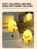 Creative LED Yellow Duck Desktop Desk Lamp with Soft Light and Atmosphere Bedroom Bedhead Night Light Mini Sleep Light 4