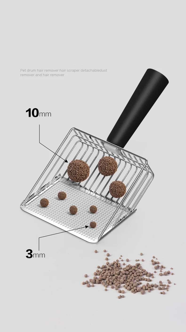 Cat Litter Scoop Set With Long Handle And Stand For Litter Box_voghion.com
