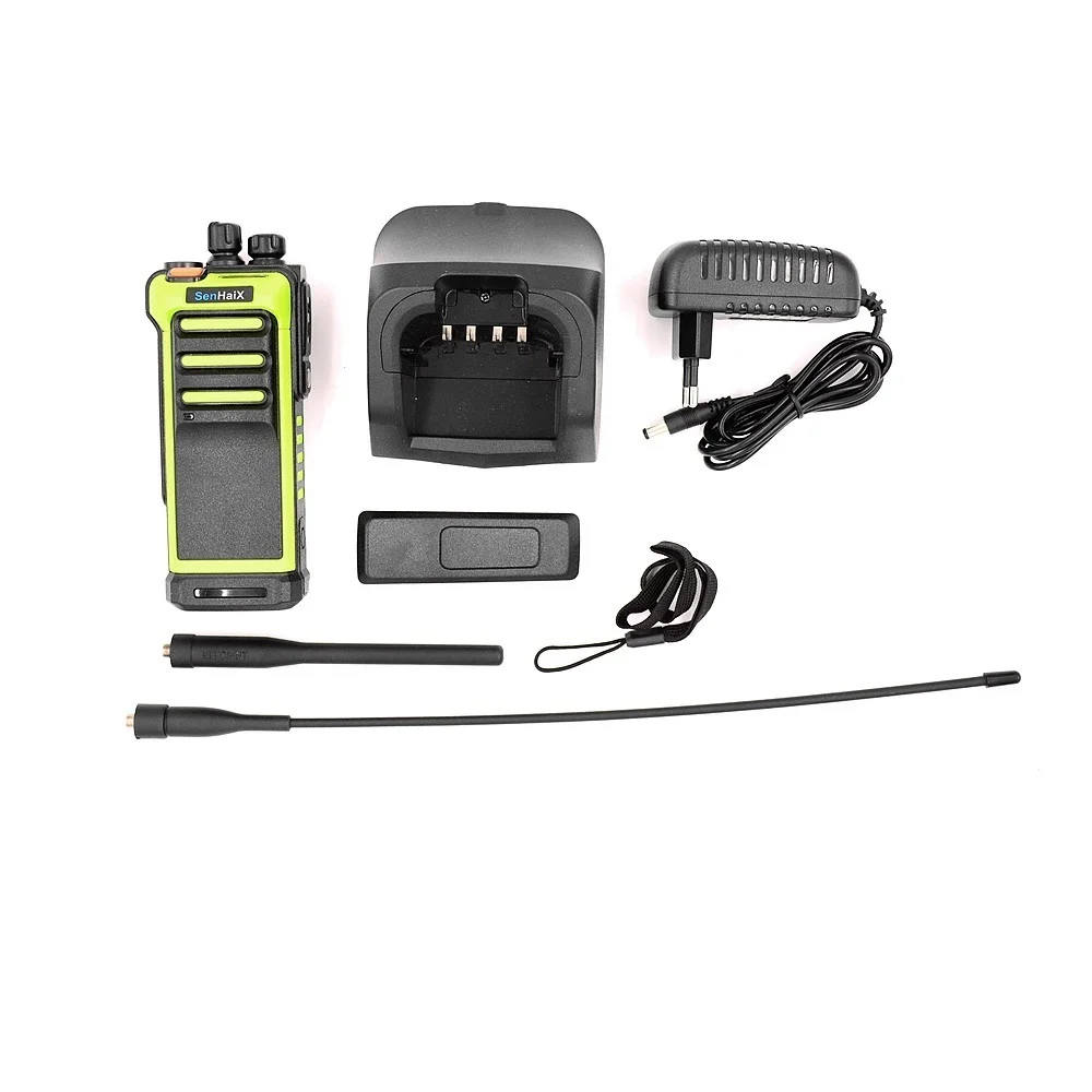 SenHaix GT10 Walkie Talkie UHF 400~470Mhz & High Gain 2 Antennas Hide Screen Two Way Radio Waterproof FM Transceiver Interphone