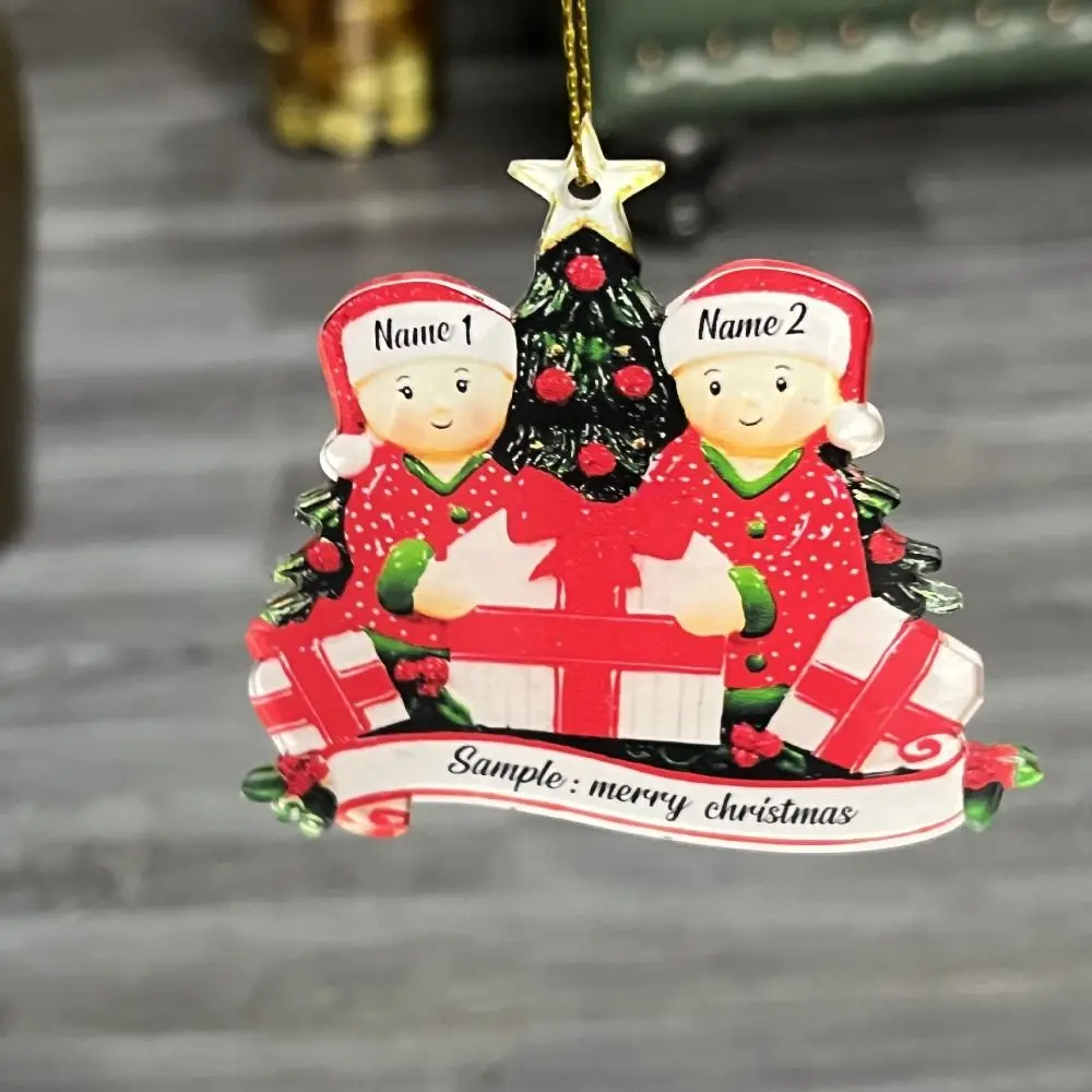 

Искусственный личный семейный сувенир, подарок «сделай сам» с именем, подвесное украшение на рождественскую елку на новый год