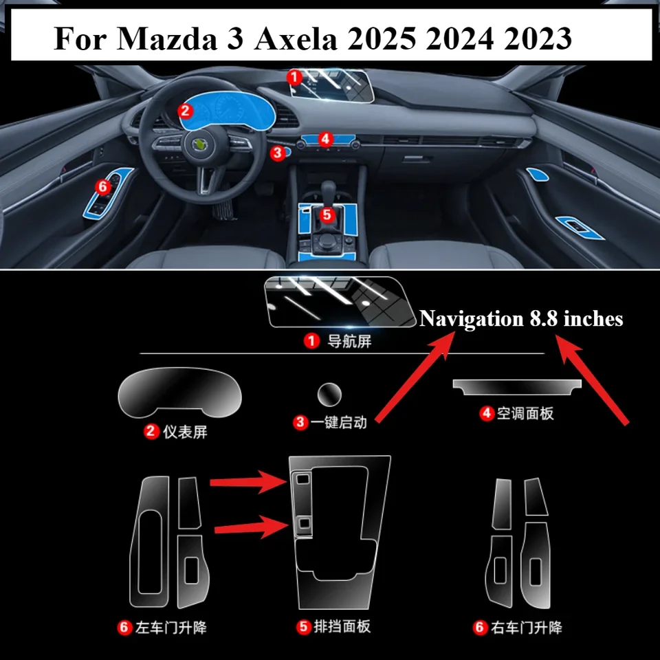Protector Pantalla Cluster Mazda Cx30 Del 2019 Al 2023