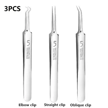 3 шт., пинцет для удаления угрей из нержавеющей стали