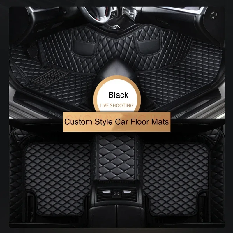 

SYGJMY Custom Car Floor Mats for Hyundai Genesis G80 2020-2023 GV60 GV80 Genesis Coupe 2009-2016 Interior Accessories Pu Leather