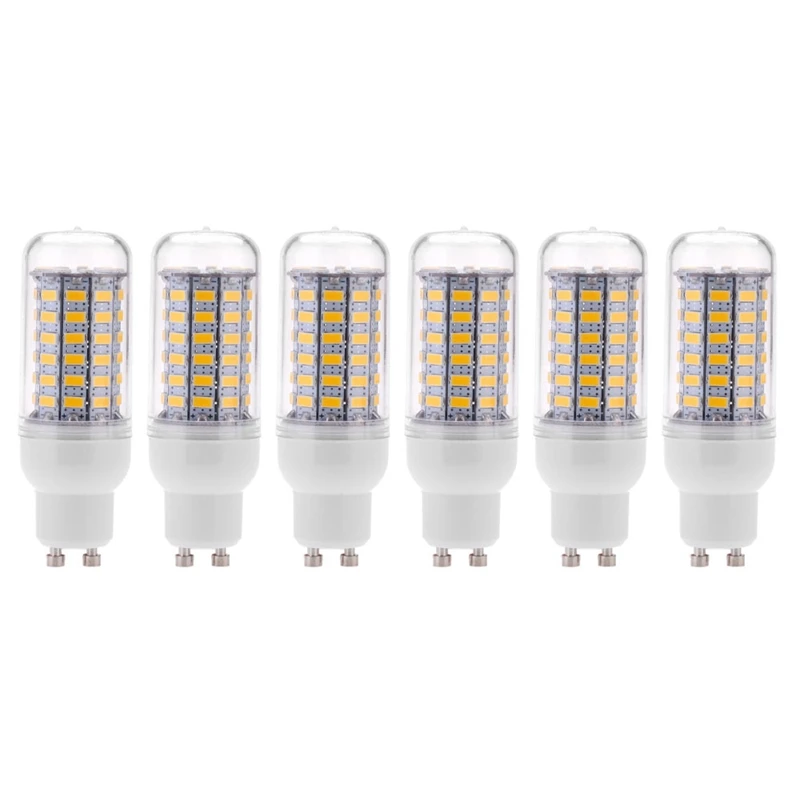 

Hot 6X GU10 10W 5730 SMD 69 LED Bulbs LED Corn Light LED Lamp Energy Saving 360 Degree 200-240V Warm White