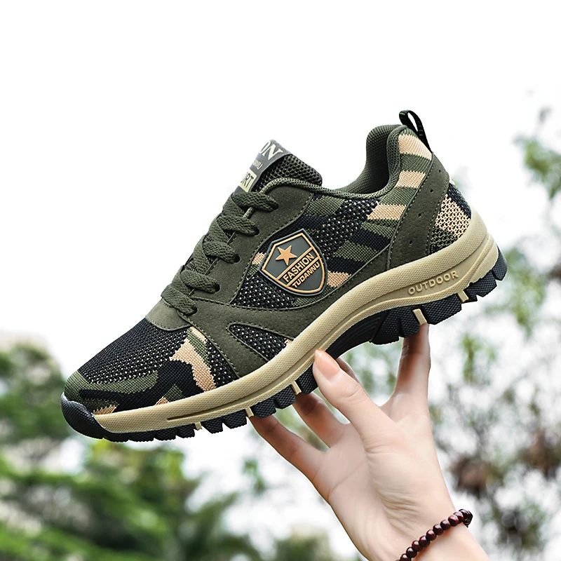 

New Camouflage Sneakers Men Military Shoes Women's Sports Shoes Tenis Shoes Army Shoes Trekking Hiking Shoes Outdoor Casual Shoe
