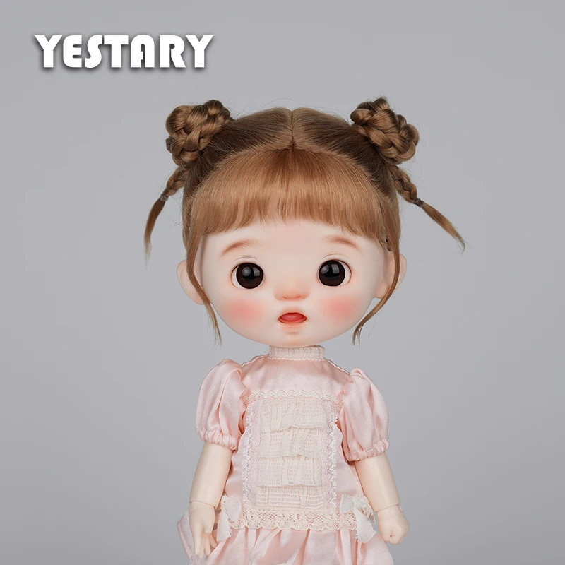 

YESTARY BJD Dolls Accessories Mohair Wigs For Big Head DianDian Dolls Wig With Bangs Tress Hair For BJD Dolls Girls Gifts