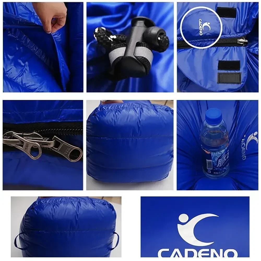 Winter Sleeping Bag Down Outdoor Camping Portable Comforter Compression Thermal Goose Down for Trekking Military Light Heated sleeping bag,survival sleeping bag