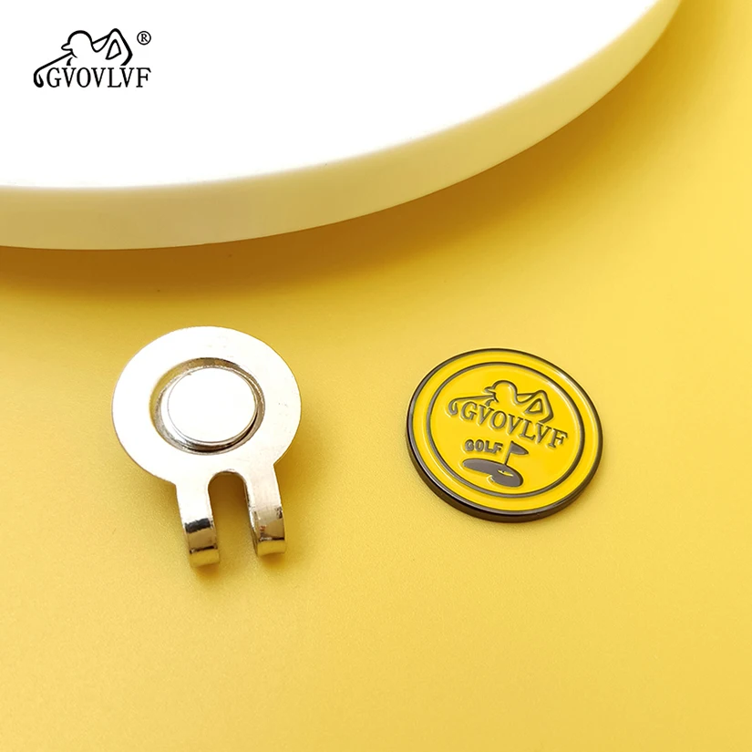 1pc GVOVLVF Golf Ball Marker with Magnetic Hat Clip Men and Women Golf Accessories and Gift Ideas Stylish Minimalist 25mm