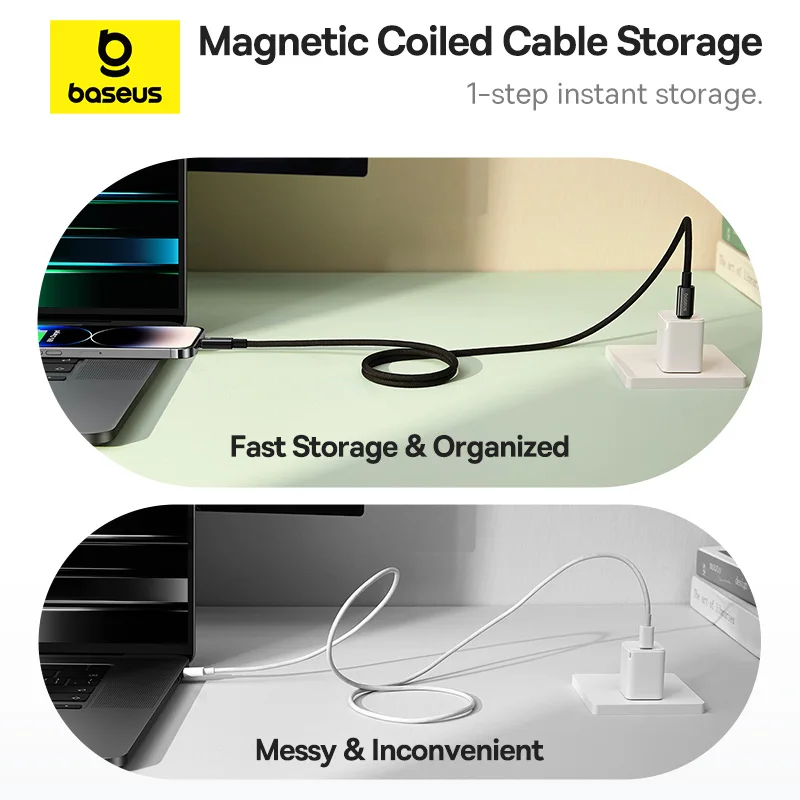 Baseus Magnetic USB C Cable For iPhone 14 13 Pro Max 20W Fast Charging USB C Cable for iPhone 12 Mini Pro Max Data Type C Cable