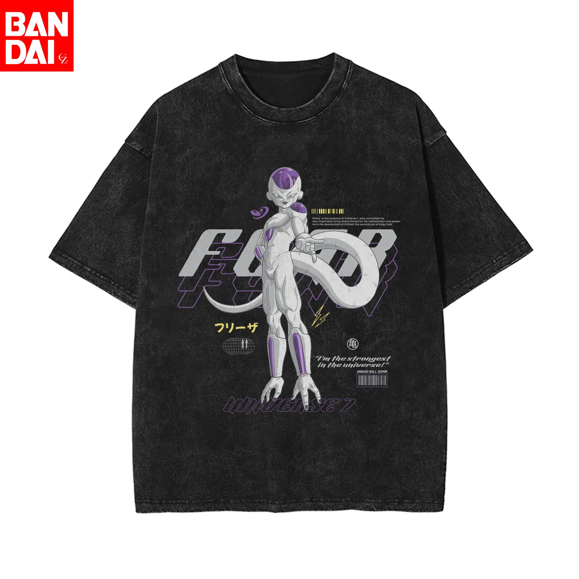 The Legend of Zelda 2026 Sommer Unisex T-Shirt aus gewaschener schwarzer Baumwolle mit Front-Print, Master-Schwert, Triforce-Grafik, Anime-Streetwear – Detail 7