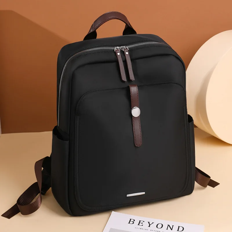 

New 2023 Women's Nylon Backpack is Simple and Versatile Large Capacity Travel Soft Backpack