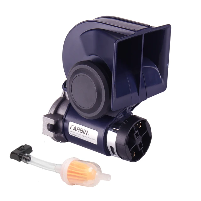 Klaxon électrique Ultra-puissant 12V 150 DB - Pour Camion, Voiture, Moto, Bateau - Kit Complet Avec Faisceau