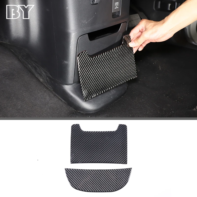 

Soft Carbon Fiber Color Central Control Storage Box Panel Sticker For Honda N-BOX JF3 JF4 2017-2021 Auto Accessories