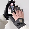 Winter Unisex Snowboard Ski Gloves PU Leather Non-slip Touch Screen Waterproof Motorcycle Cycling Fleece Warm Snow Gloves 3
