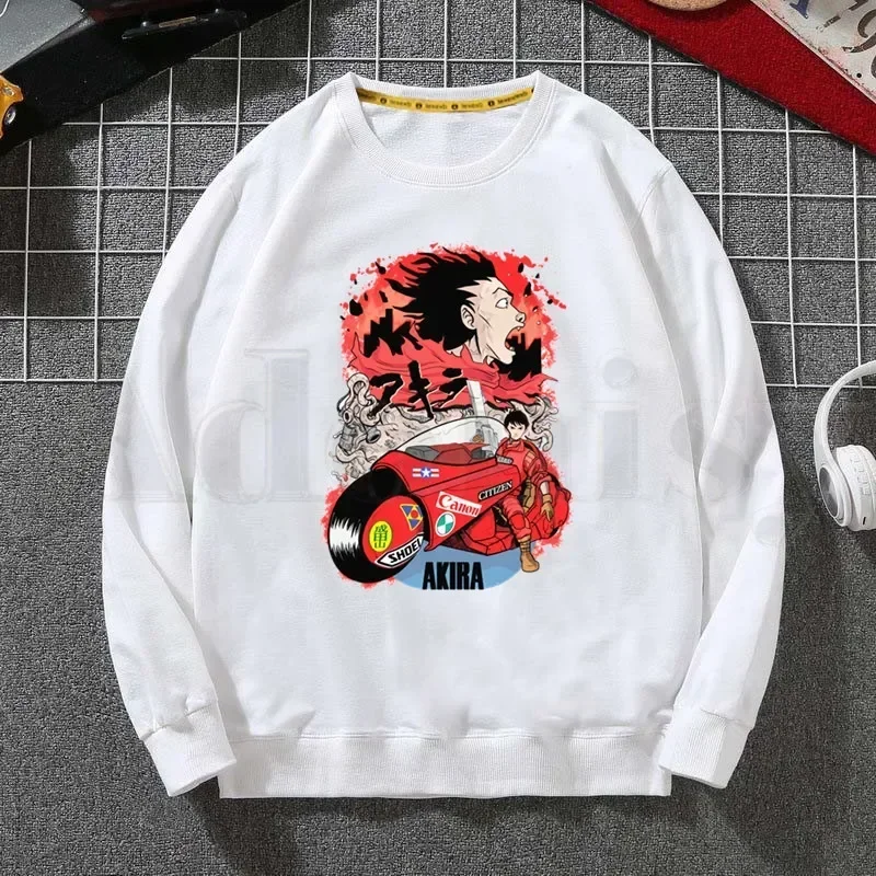 

Anime Neo-tokoyo Manga Akira Japanese Men Hoodies Sweatshirt Print Trend Mens Clothes Hip-Hop Male Crewneck Hoodies Men