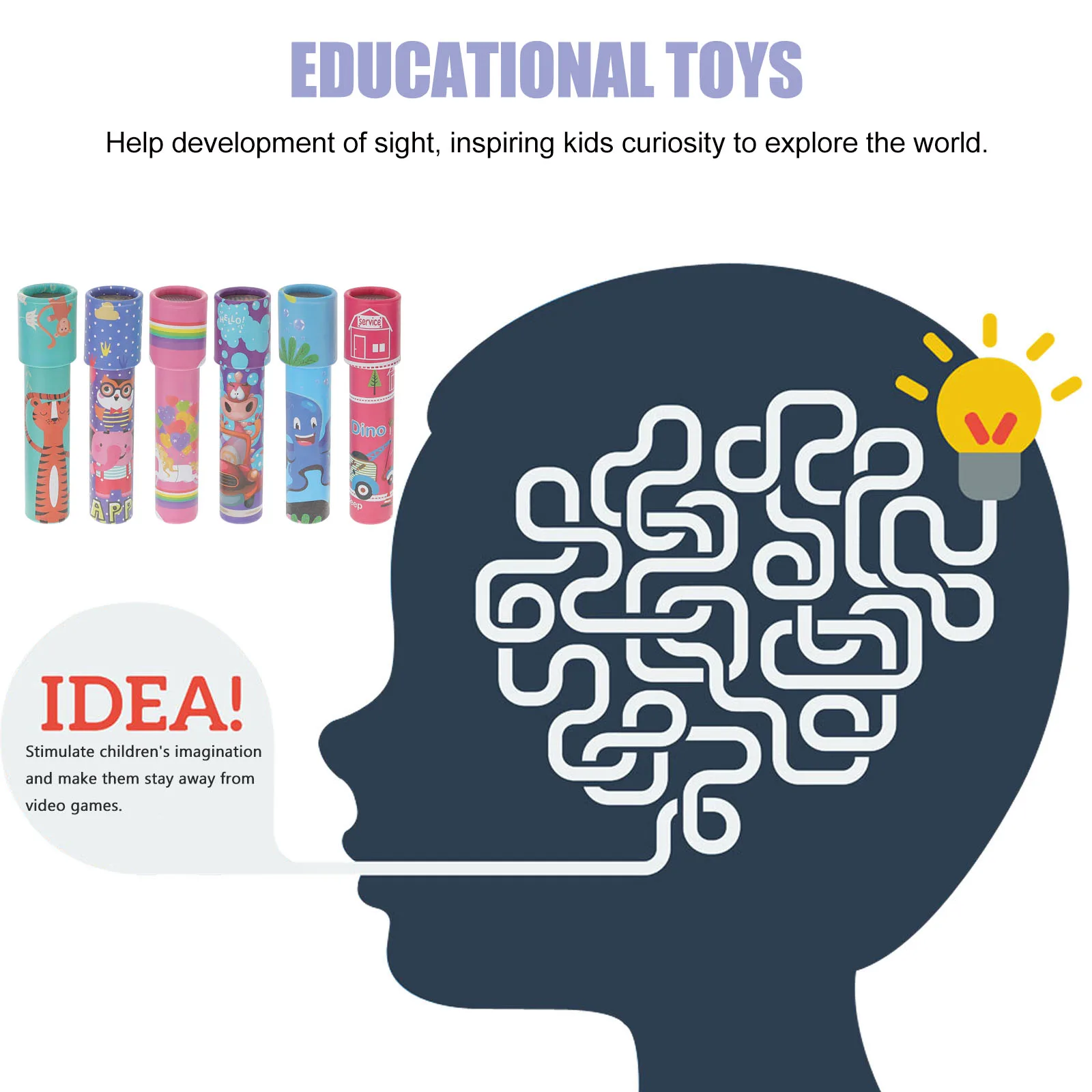 Kaleidoscope Toy New Kaleidoscope Classic Nostalgic Child Science Experiment Toys Parent-child Interactive Educational Toys Magical Change Gifts