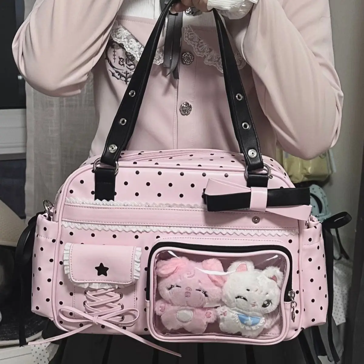 Kawaii Soft Pastel Ita Harajuku Tote Shoulder Bag - Special Edition