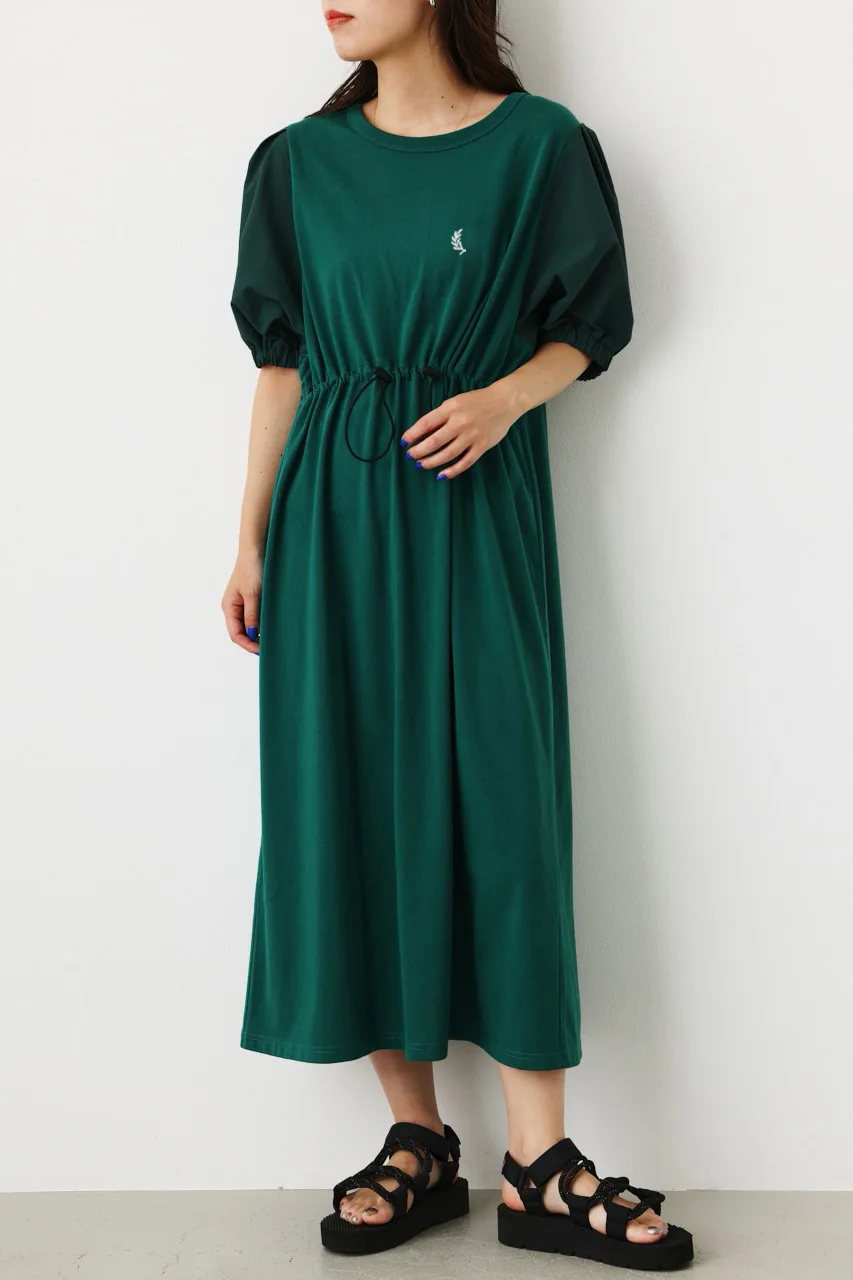 

Woven Sleeves Dress Uniform Size Waist Adjustable Slimming