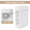 18.6" Small Single Bathroom Vanity with Sink, Freestanding Bathroom Vanity ,Wood Bathroom Cabinet with Ceramic Sink, White 5
