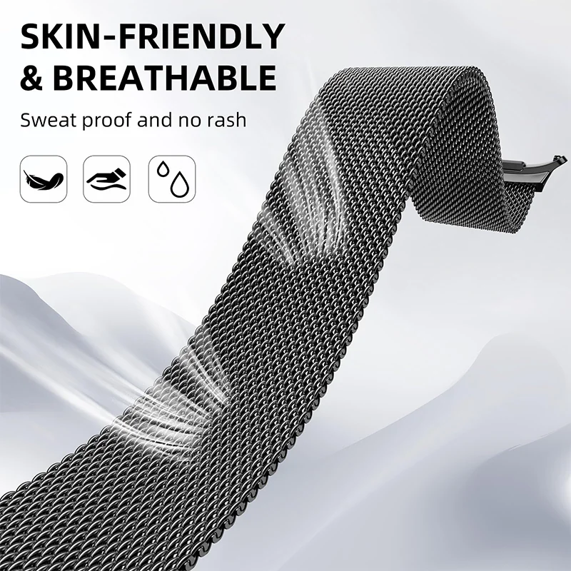 Elegant Milanese Mesh Watchband Bracelet