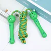 Kids Jump Rope Adjustable Cotton Braided Skipping Rope with Wooden Handle for Boys and Girls Fitness Training Fun Toy 6