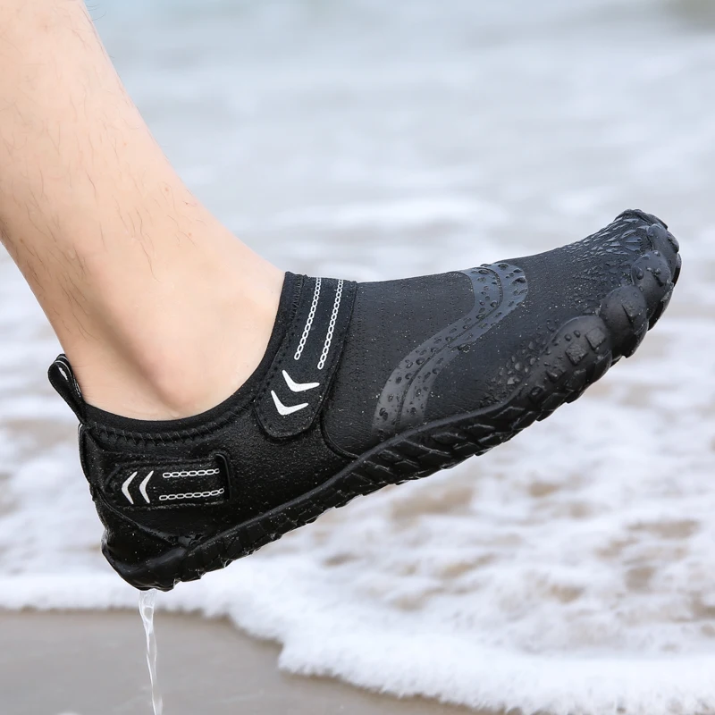 Comfortable Quick-Dry Barefoot Surfing Aqua Shoe Men Women Antiskid Water Shoe Elastic Breathable Beach Upstream Wading Shoe new children s shoes for boys girls summer breathable quick dry water hole shoes wading garden breathable sandals