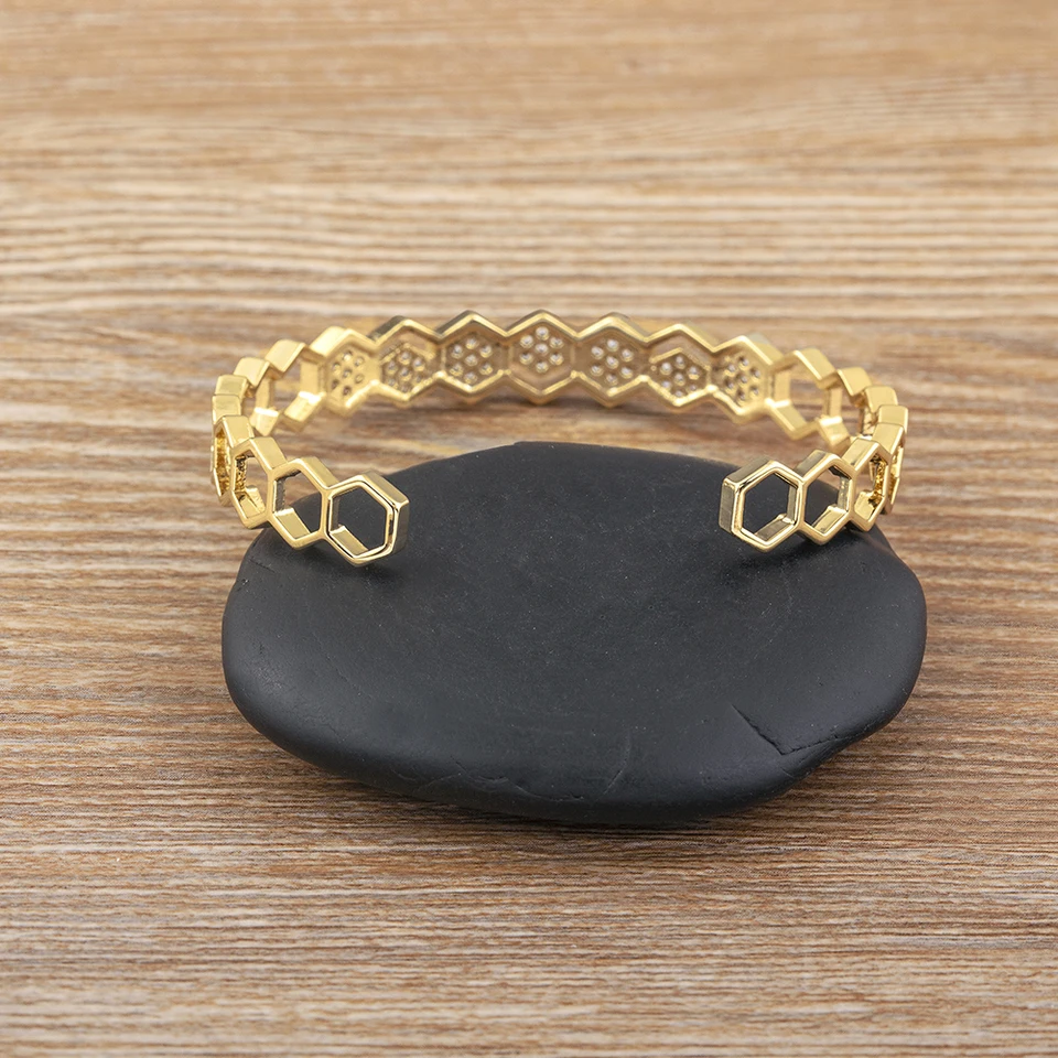 Nidin Top Quality Geometric Hexagon Shape Open Adjustable