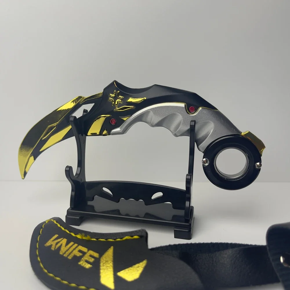 

Периферийная игровая игрушка VALORANT, 15 см (5,9 дюйма), [Champions 2021 Karambit] Модель Karambit, цинковый сплав, неострая, металлическое лезвие