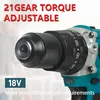 Makita DDF487-13MM Taladradora Inal Á Bria 18V Brushless Power Tool Hammer Drill  Hammer Drill Cordless  Rotary Hammer Drill 5