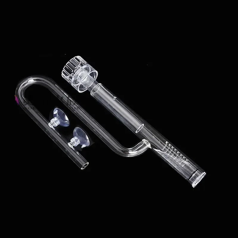 Aquarium ADA style 13/17mm Glass Lily Pipe Inflow Outflow