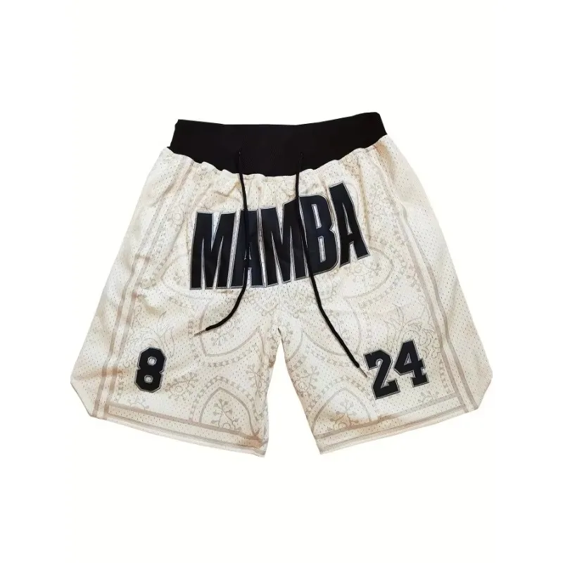 Sports Shorts Men's Basketball Shorts Breathable Mesh Drawstring Outdoor Sports and Fitness Casual Pants