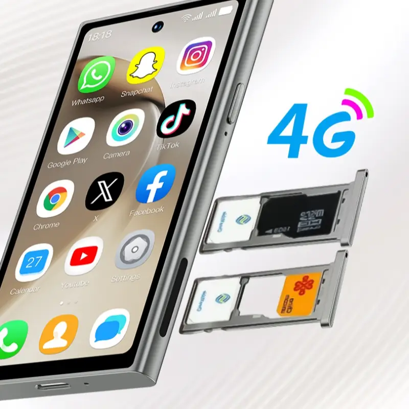 S26 PRO 4G Mini Smartphone 4.0inches Quad Core MTK 2GB RAM 16GB ROM Dual SIM 5MP 2000mAh Type-C LTE Android 12 Cellphone - Image 4