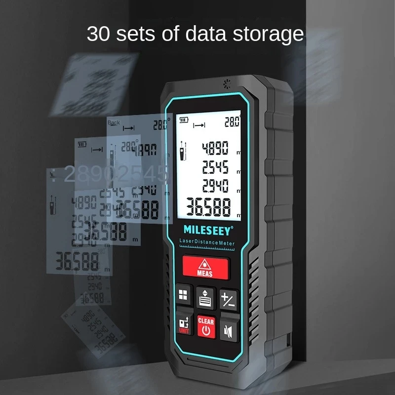 Mileseey S2 Construction Laser Rangefinder 40m/60m/80m/100m Measuring Tool Trena A Laser