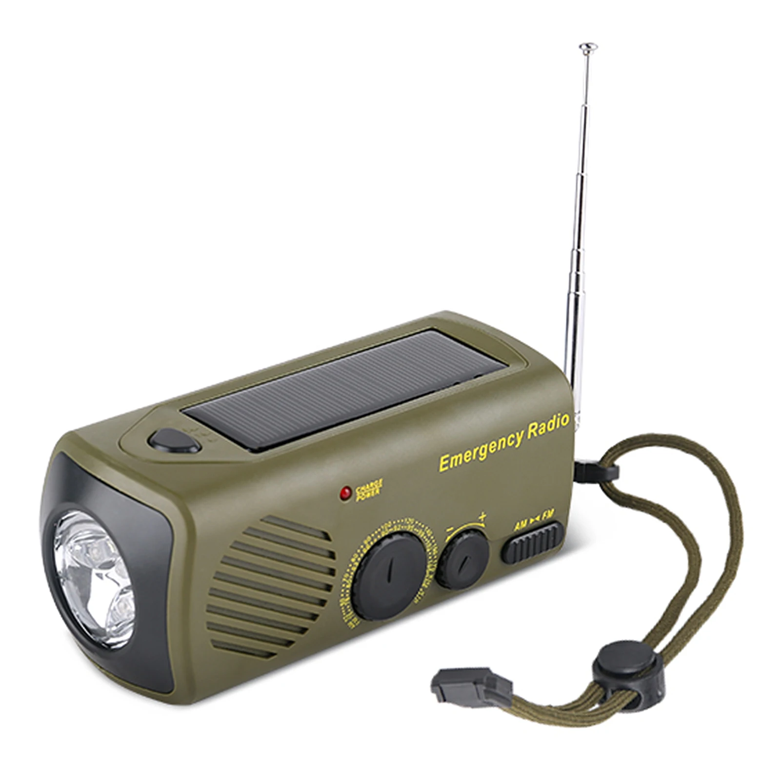 

AM/FM/ Three-Band Solar Radio Outdoor Hand-Cranked Mobile Phone Charging Treasure Portable Lighting Emergency Lights
