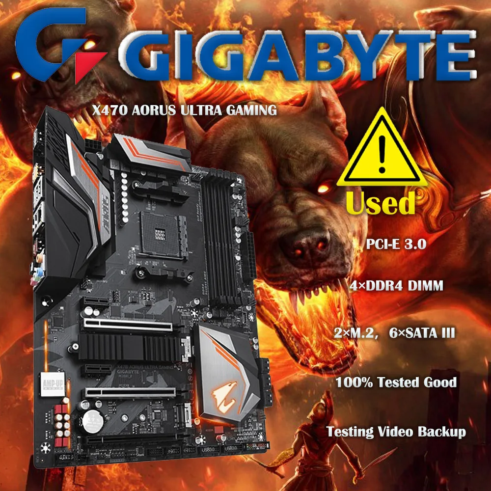 Scheda Madre Gigabyte X470 Aorus Ultra Gaming Am4 Amd X470 Sata 6 Gb/S Atx Amd