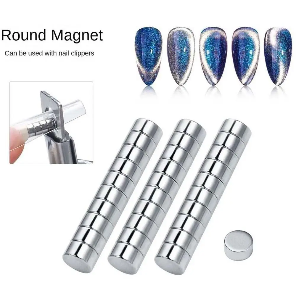 10Pcs/set Nail Art Magnet Tools Cat Eye Magnetic Stick Strong Magnet Manicure Tools Dual-ended Cat Eye Magnet