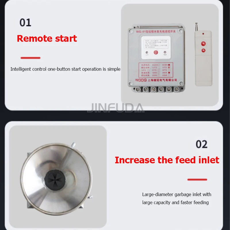 Hot selling Kitchen Garbage Disposal Sink Food Trash Crusher Fish Head Waste Disposal Machine 3