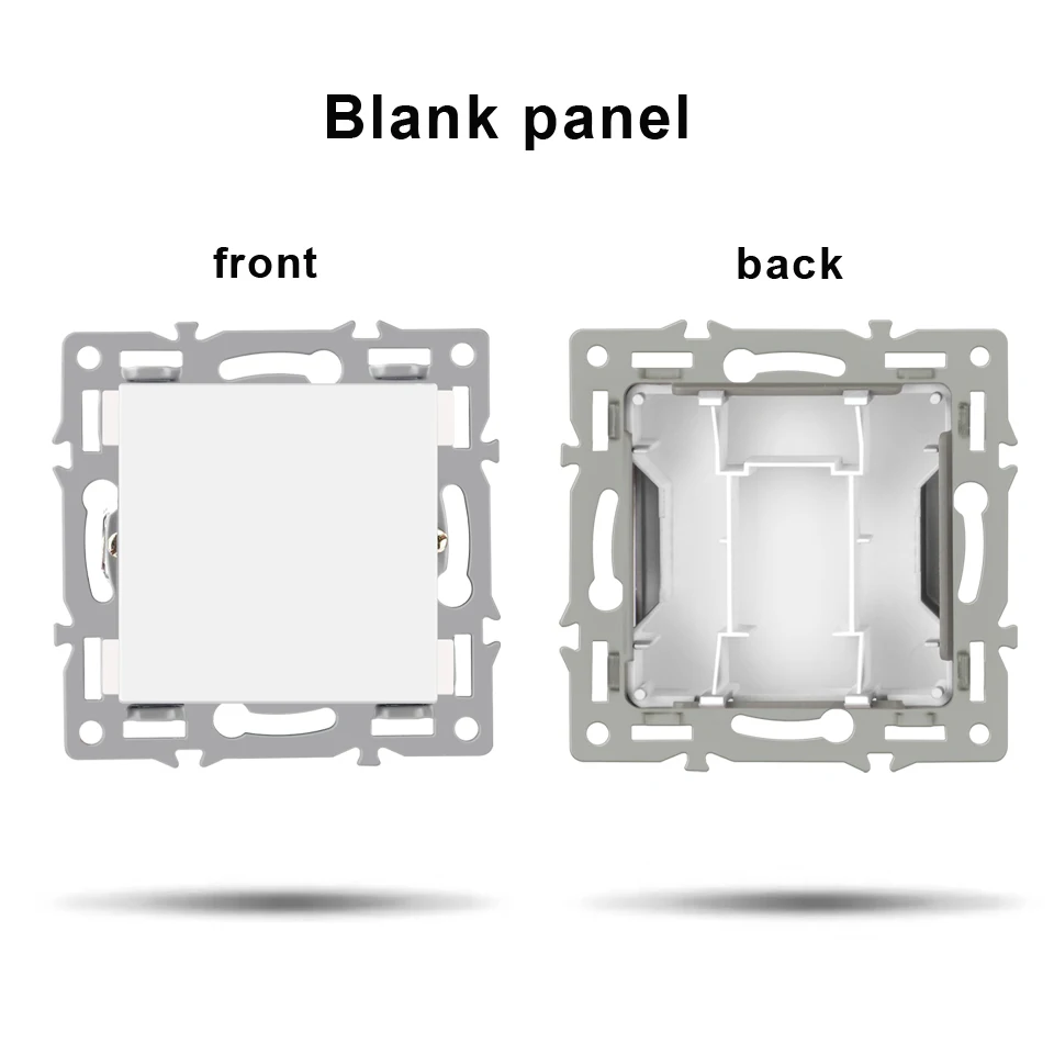 Wall-Mounted Customizable White Glass Panel Power Socket and Switch