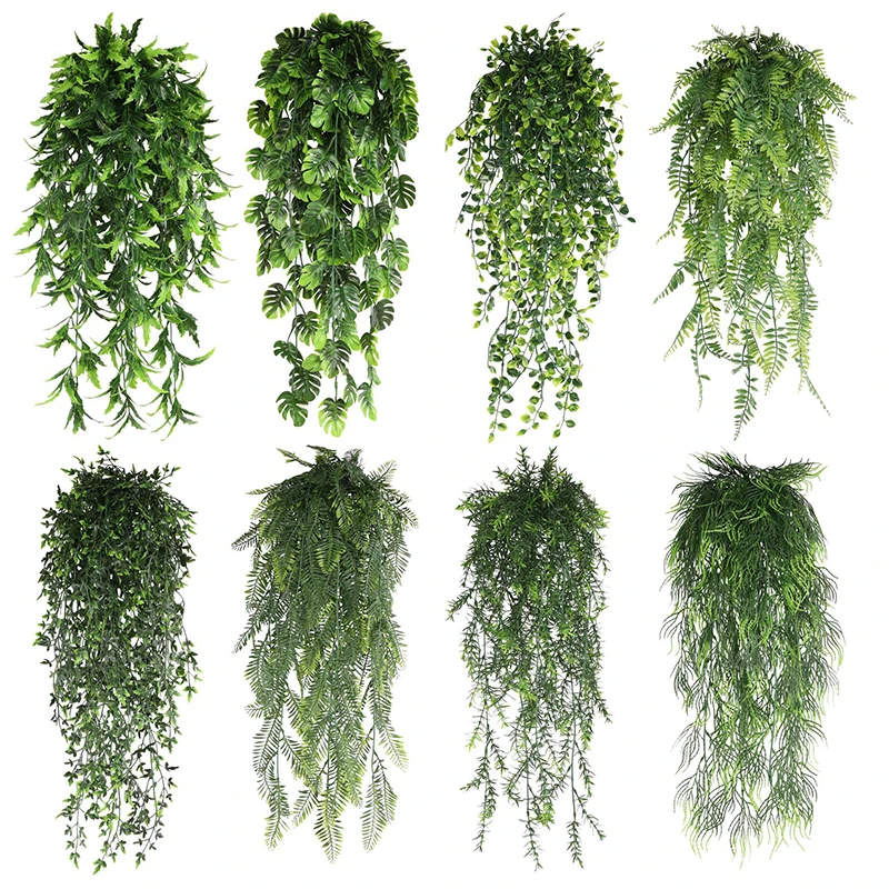 

78cm Artificial Plants Green Leaves Ivy Leaf Fake Foliage for Wedding Jungle Party Home Garden Wall Hanging Decoration